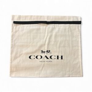 New Coach Dust Bag with Black Ribbon Size Large
